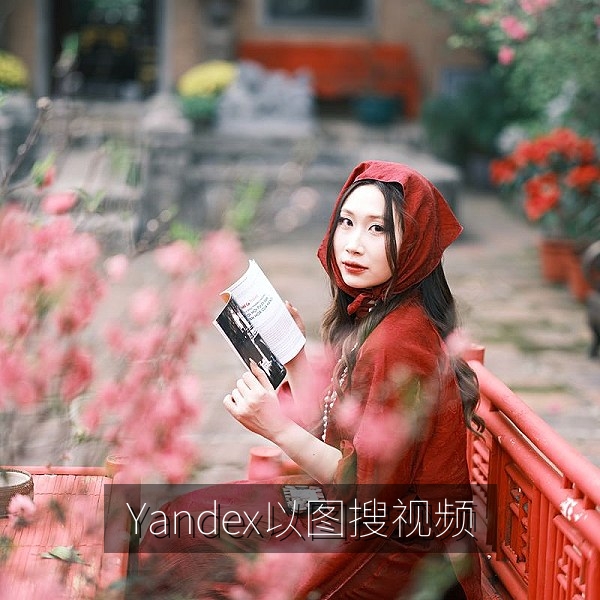 使用Yandex以图搜视频查找原始片源的操作示意