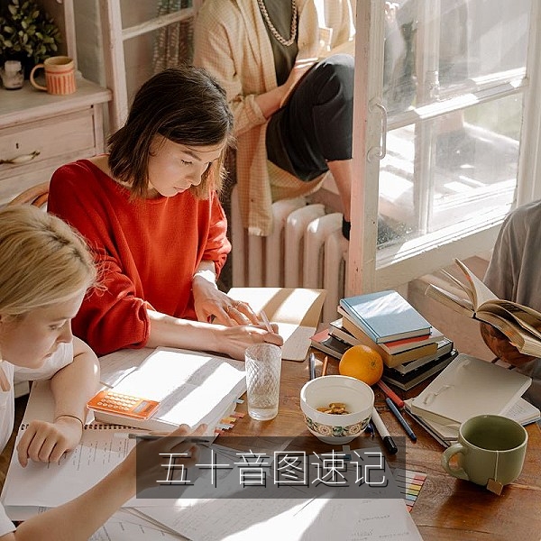 日语五十音图速记表：一周入门日语在线学习