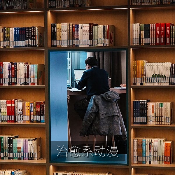 治愈系动漫《云上书店》插画，动漫免费在线看推荐